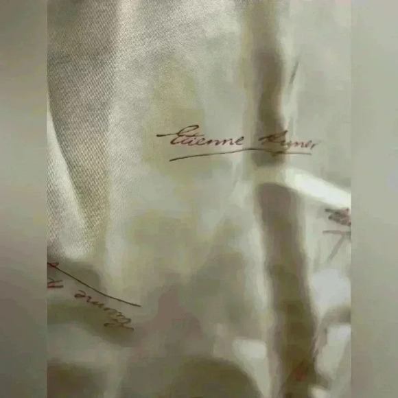 VINTAGE 80s Aigner Beige  Cotton Blend Leather Details Windbreaker Jacket Size 8 - Picture 7 of 9